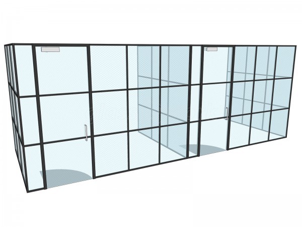 The Finance Hub (Tunbridge Wells, Kent): T-Bar Black Framed Glass Office Pods