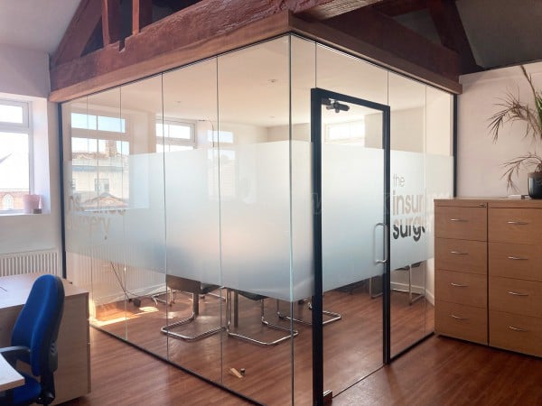 The Insurance Surgery (Macclesfield, Cheshire): Glass Corner Office