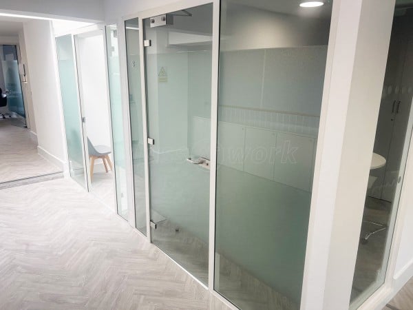 The Wimpole Clinic (Harley Street, London): Acoustic Glass Office Partitions and Consultation Rooms