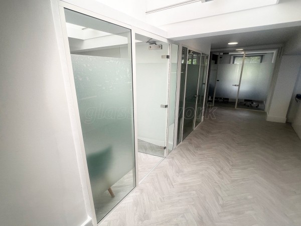 The Wimpole Clinic (Harley Street, London): Acoustic Glass Office Partitions and Consultation Rooms