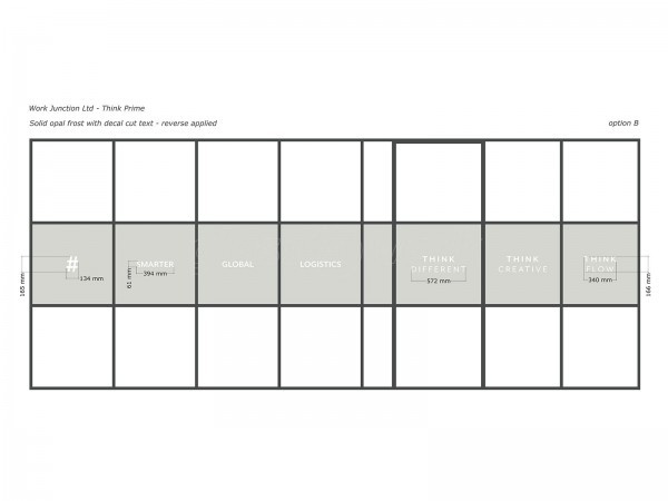 ThinkPrime (Cramlington, Northumberland): T-Bar Industrial-Style Acoustic Corner Office With Black Framing