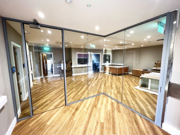 Tinklin Springall Solicitors (Bromley, Kent): Double Glazed Glass Partitions Corner Office