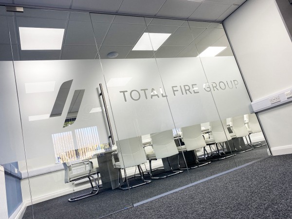 Total Fire Group (Bolton, Greater Manchester): Frameless Office Partition Glass Wall and Door