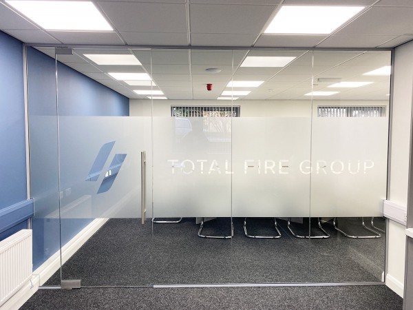 Total Fire Group (Bolton, Greater Manchester): Frameless Office Partition Glass Wall and Door