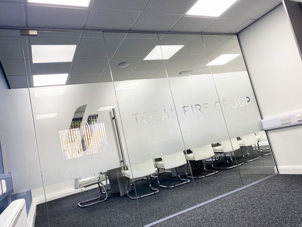 Total Fire Group (Bolton, Greater Manchester): Frameless Office Partition Glass Wall and Door