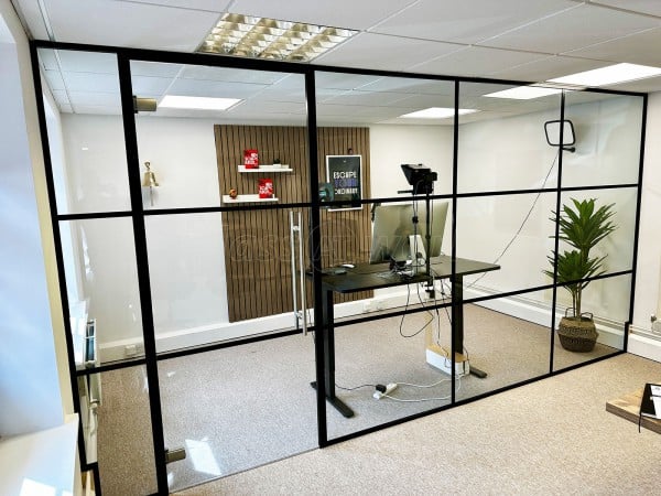 Total Growth Ownership (Weybridge, Surrey): T-Bar Panel Glazed Office Partition