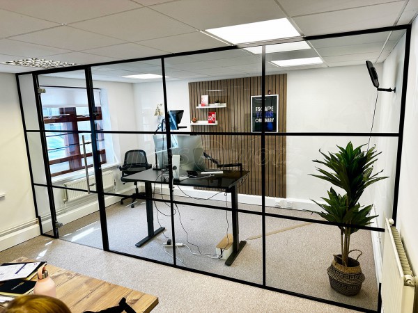 Total Growth Ownership (Weybridge, Surrey): T-Bar Panel Glazed Office Partition