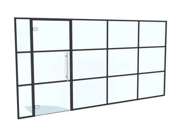 Total Growth Ownership (Weybridge, Surrey): T-Bar Panel Glazed Office Partition