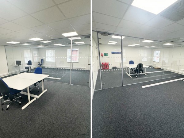 Trinity Facilities Management (Warrington, Cheshire): Frameless Glass Office Partitioning With Acoustic Glazing