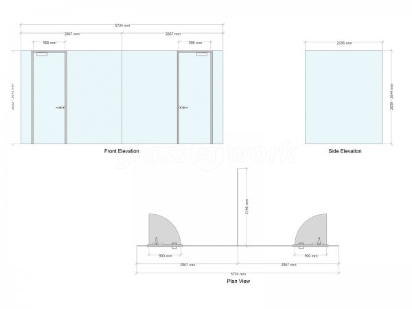 UB Team (Warwick, Warwickshire): Glass Offices With Glass Doors