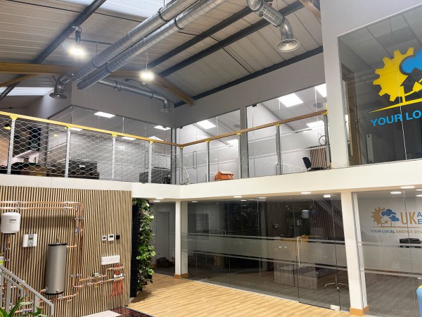 UK Alternative Energy (Lincoln, Lincolnshire): Frameless Glass Office Partitions