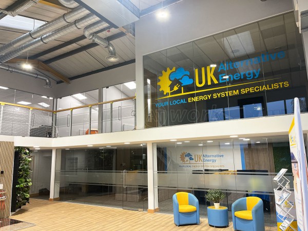 UK Alternative Energy (Lincoln, Lincolnshire): Frameless Glass Office Partitions