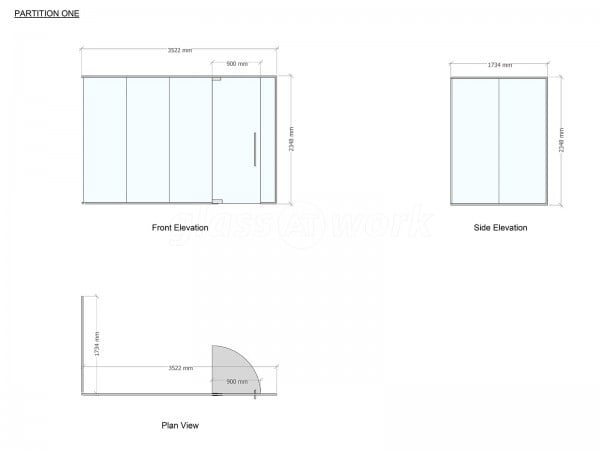 UK Alternative Energy (Lincoln, Lincolnshire): Frameless Glass Office Partitions