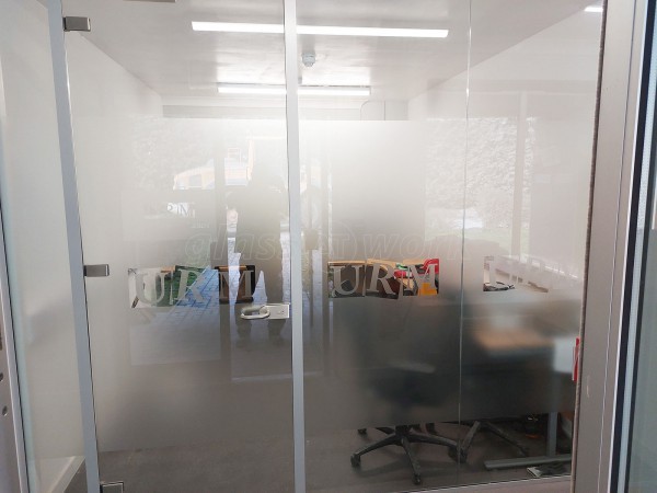 Urm Group (Knottingley, West Yorkshire): Glass Office Partitions With Logo Window Film