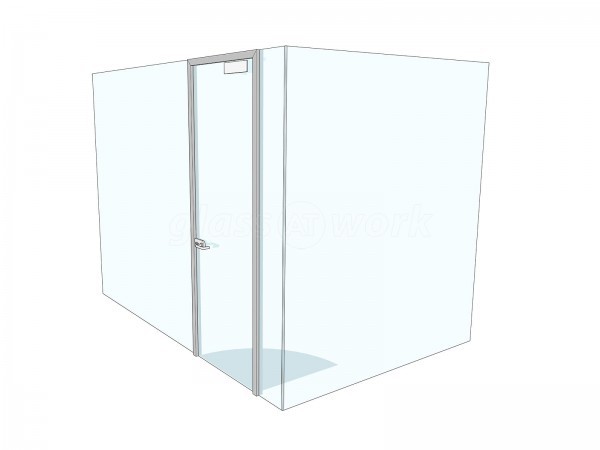 Urm Group (Knottingley, West Yorkshire): Glass Office Partitions With Logo Window Film