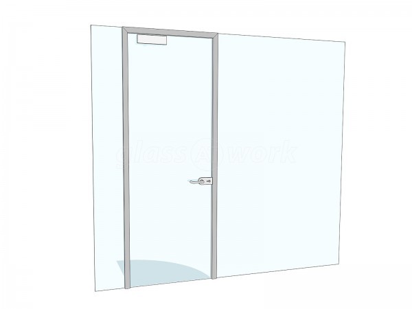 Urm Group (Knottingley, West Yorkshire): Glass Office Partitions With Logo Window Film
