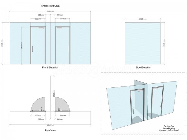 Unloc (Portsmouth, Hampshire): Side-by-side Acoustic Glass Office Refurbishment