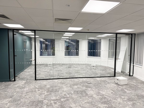 V and L Construction (The City, London): Glass Partition Wall With Two Doors