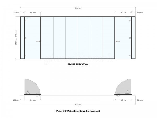 V and L Construction (The City, London): Glass Partition Wall With Two Doors