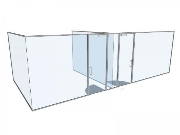 Waltlabs.io (Letchworth Garden City, Hertfordshire): Frameless Glass Corner Offices
