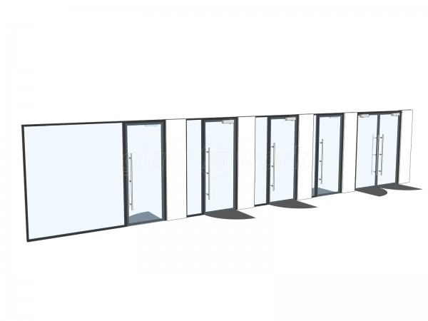 Welwyn Homes Ltd (Stevenage, Hertfordshire): Double Glazed Glass Office Partitions and Doors