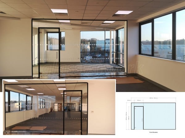 Westfield Properties (Lymington, Hampshire): Glass Office Partition