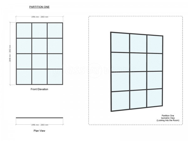 Westwood Refurbishment (Fleet, Hampshire): T-Bar Slimline Industrial-Style Glass Partitioning