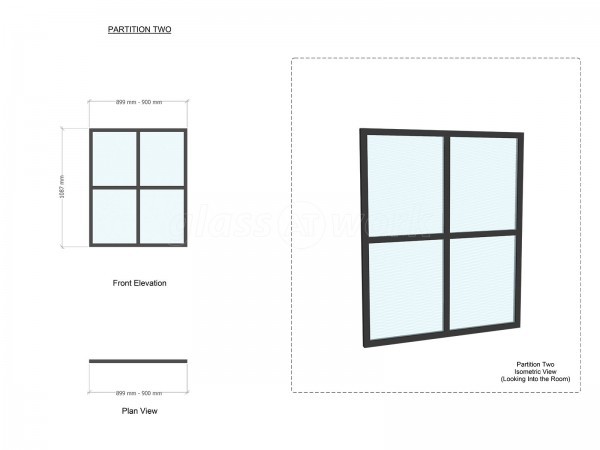 Westwood Refurbishment (Fleet, Hampshire): T-Bar Slimline Industrial-Style Glass Partitioning