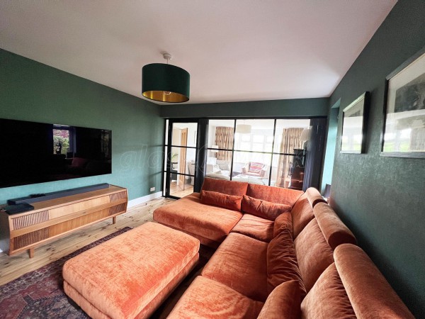 Domestic Project (Winchester, Hampshire): T-Bar Black Framed Glass Wall and Door