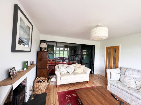 Domestic Project (Winchester, Hampshire): T-Bar Black Framed Glass Wall and Door