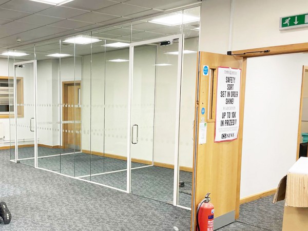 Workspace 365fm (Carron, Falkirk): Commercial Glass Office Installation