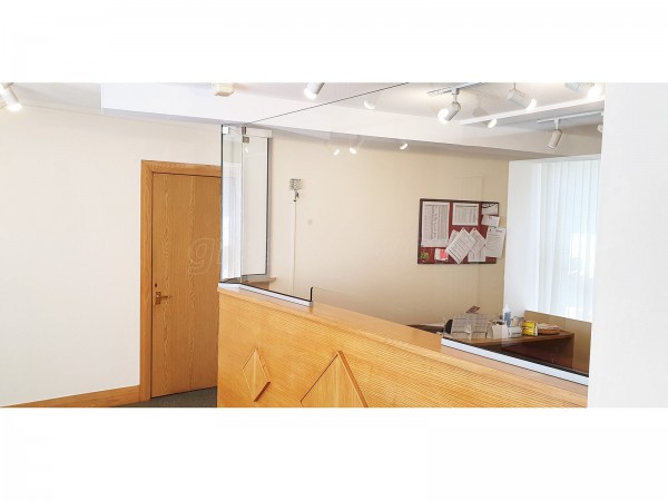 Wyedean Housing Association (Coleford, Gloucestershire): Desk Top Glazed Screen For Reception Counter For COVID Social Distancing