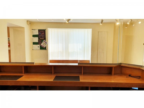 Wyedean Housing Association (Coleford, Gloucestershire): Desk Top Glazed Screen For Reception Counter For COVID Social Distancing