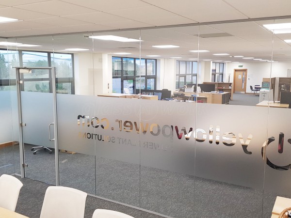 Yellow Power Ltd (Stoke On Trent, Staffordshire): Acoustic Glass Corner Room With Bespoke Window Film