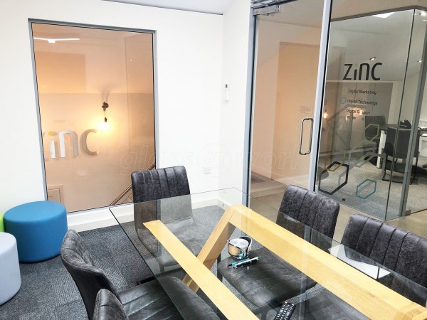 Zinc Digital (Little Houghton, Northampton): Toughened Glass Partition & Glazed Office Divider Screen