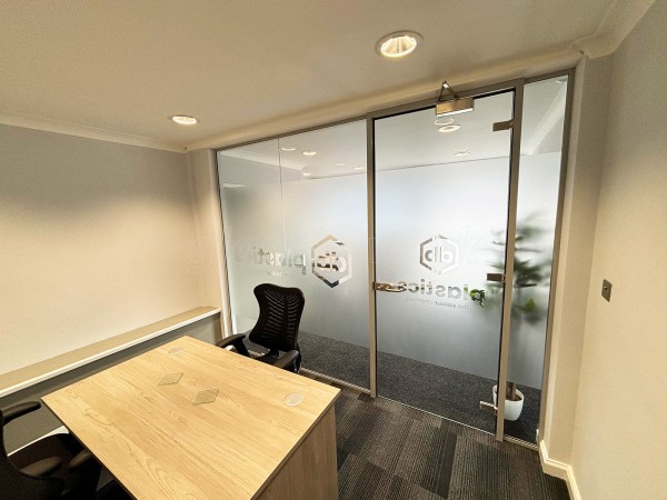 Zone Cee (Bilston, West Midlands): Glass Office Partition With Window Film