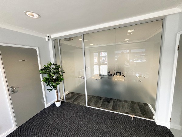 Zone Cee (Bilston, West Midlands): Glass Office Partition With Window Film