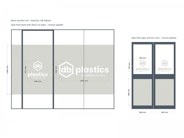 Zone Cee (Bilston, West Midlands): Glass Office Partition With Window Film