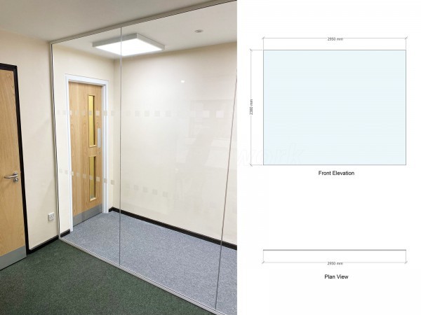 ZoneCee (Southam, Warwickshire): Acoustic Glass Room Divider