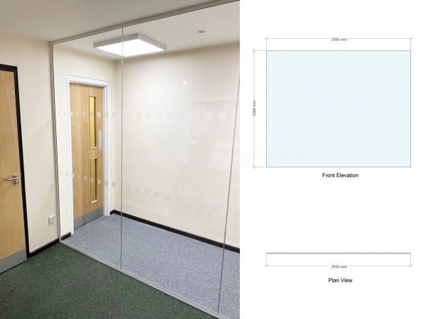 Zone Cee (Southam, Warwickshire): Acoustic Glass Room Divider