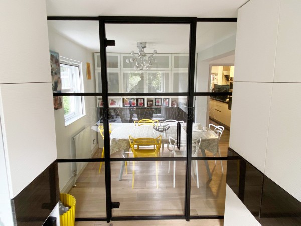 Residential Project (Battersea, London): Home Office Using Our Industrial-Style Glass Partitioning System