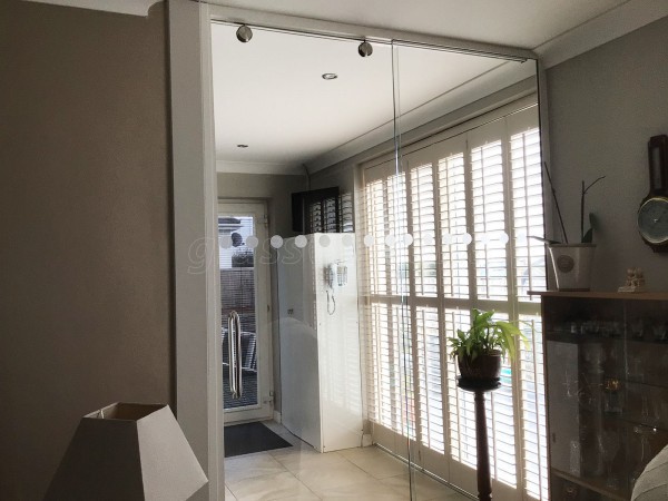 Domestic Project (Barry, Wales): Glass Sliding Door With Side Panel