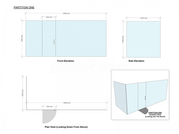 Agency UK (Bath, Somerset): Corner Room and Glazed Office Wall