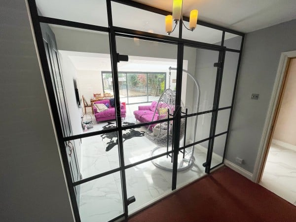 Domestic Project (Walton-on-Thames, Surrey): Art Deco Style Glass Double Doors