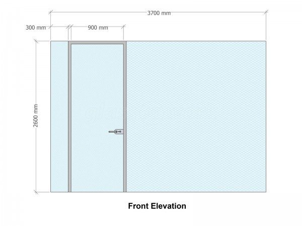 Airtrace Sheet Metal Ltd (Eastbourne, East Sussex): Toughened Glass Separating Wall With Door