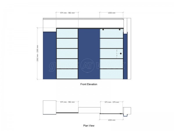 Domestic Project (Faversham, Kent): Art Deco Style Glass Sliding Door and Fixed Panel