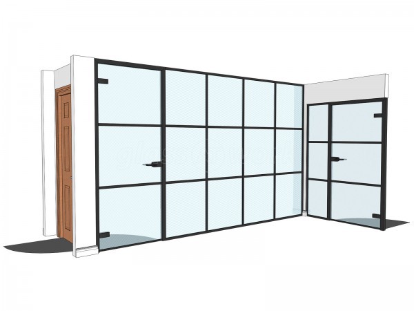 Domestic Project (Amersham, Buckinghamshire): T-Bar Industrial-Style Interior Glazing
