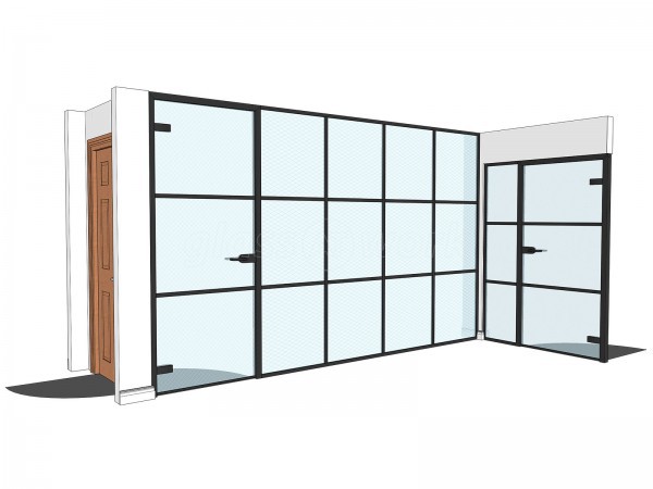 Domestic Project (Amersham, Buckinghamshire): T-Bar Industrial-Style Interior Glazing