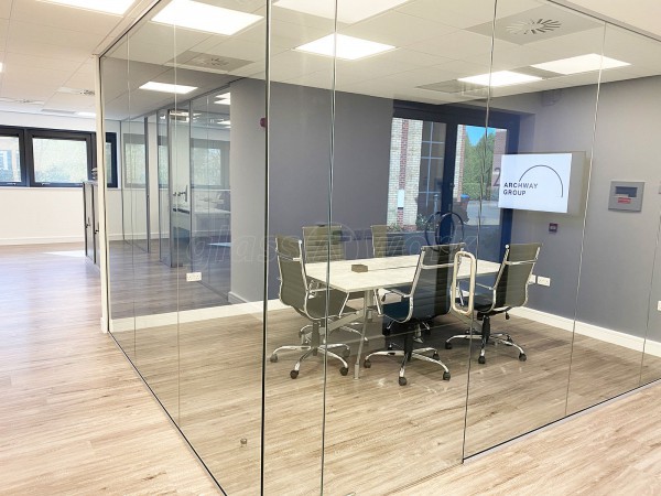 Archway Construction (Northampton, Northamptonshire): T-Shaped Glazed Partition Walls With Acoustic and Toughened Glass