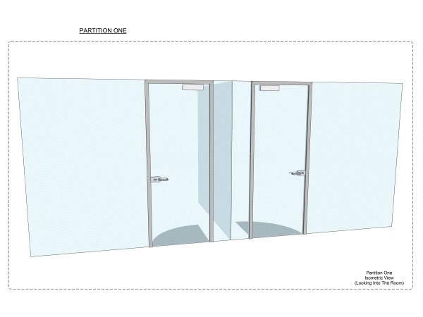 Archway Construction (Northampton, Northamptonshire): T-Shaped Glazed Partition Walls With Acoustic and Toughened Glass